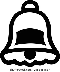 Temple and Home Bell Vector – Simple Hanging Bell Silhouette for Spiritual Decor, Cricut, and Religious Art