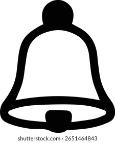 Temple and Home Bell Vector – Simple Hanging Bell Silhouette for Spiritual Decor, Cricut, and Religious Art