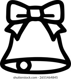 Temple and Home Bell Vector – Simple Hanging Bell Silhouette for Spiritual Decor, Cricut, and Religious Art