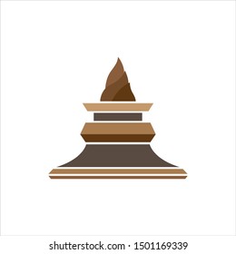 temple icon filled vector illustration