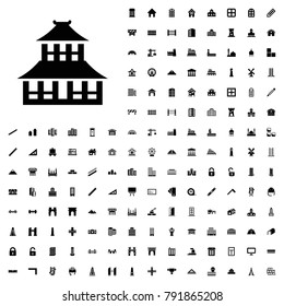 Temple icon illustration isolated vector sign symbol. architecture icons vector set.