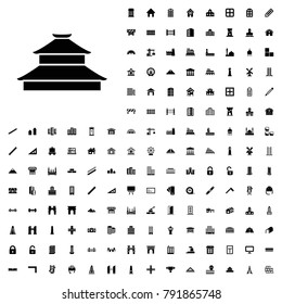 Temple icon illustration isolated vector sign symbol. architecture icons vector set.
