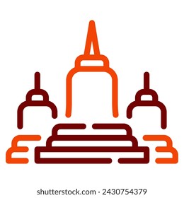 Temple icon illustration for web, app, infographic, etc