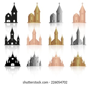 Temple icon set