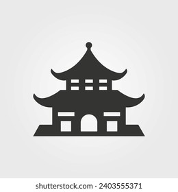 Temple icon - Simple Vector Illustration