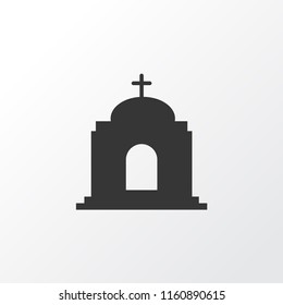 Temple icon symbol. Premium quality isolated catholic element in trendy style.