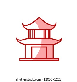 temple temple icon vector. building icon modern style