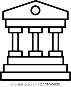 Temple Icon Vector Element line icon design vector icons