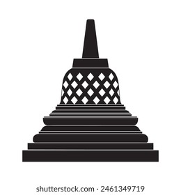 Tempelsymbol Vektorillustration Einfaches Design