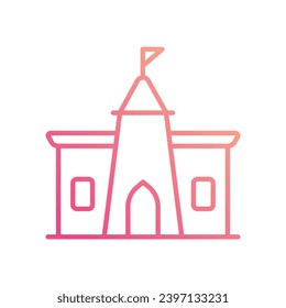 Temple icon vector stock illustration