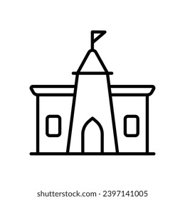 Temple icon vector stock illustration