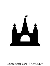 icono del templo,mejor icono plano del vector.
