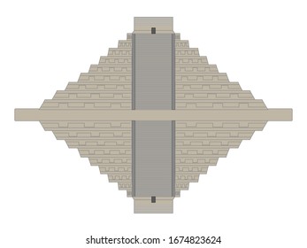 The Temple of Kukulkan in the archaeological zone of Chichen Itza