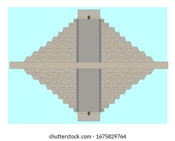 The Temple of Kukulkan in the archaeological zone of Chichen Itza