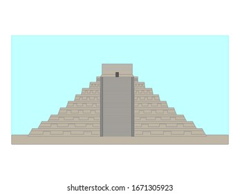 The Temple of Kukulken in the archaeological zone of Chichen Itz