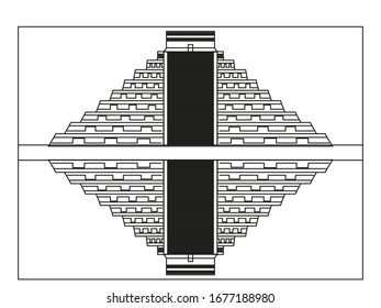 The Temple of Kukulken in the archaeological zone of Chichen Itz