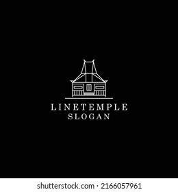 Temple logo design icon template