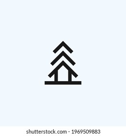 temple logo design vector illustration