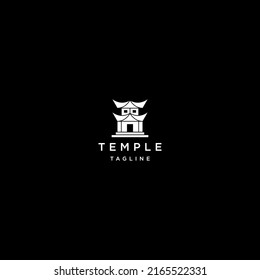 Plantilla de diseño de icono de logotipo de templo