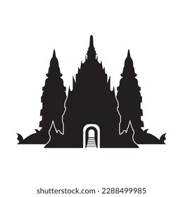 Temple logo vector illustration icon design.