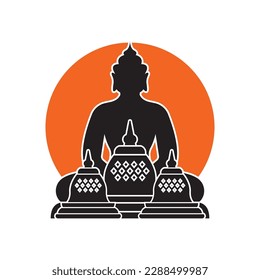 Temple logo vector illustration icon design.