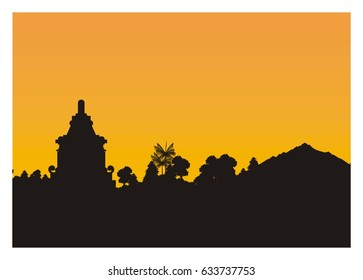 temple in the middle of forest