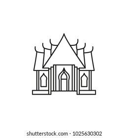 Temple outline icon