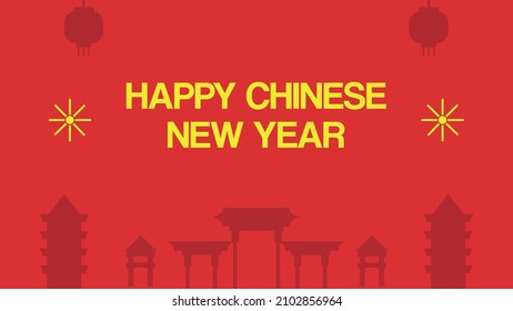 temple pagoda background wallpaper red and gold chinese new year graphic design lantern