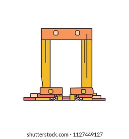 Temple ruins icon. Cartoon illustration of Temple ruins vector icon for web and advertising