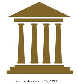 temple simple clip art vector illustration