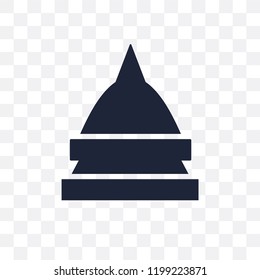 Temple transparent icon. Temple symbol design from Religion collection. Simple element vector illustration on transparent background.