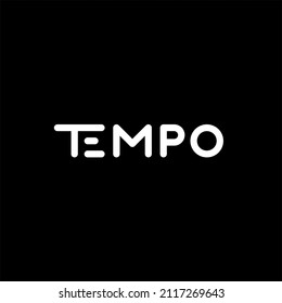 Tempo, elegantes, minimalistisches Letter-Vectorlogo	
