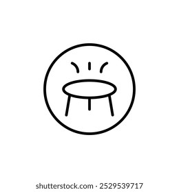 Tempoline icon Thin vector set