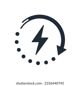 Temporal activity.Vector linear icon isolated on white background.