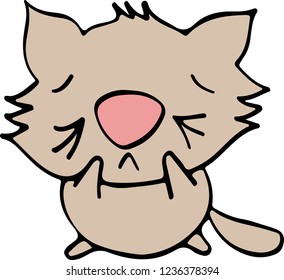 A temporarily dissatisfied cat