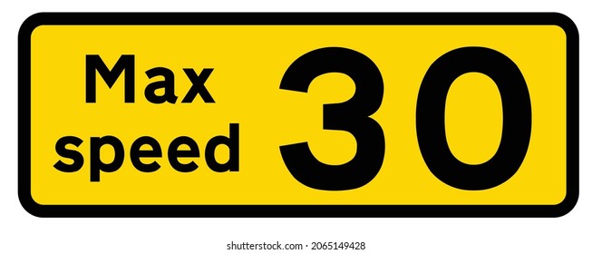 Temporary maximum speed in mph advised, road signs in the United Kingdom