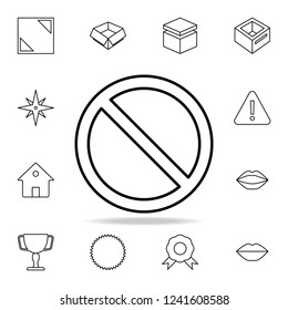 a temporary sign can be stopped icon. Detailed set of simple icons. Premium graphic design. One of the collection icons for websites, web design, mobile app