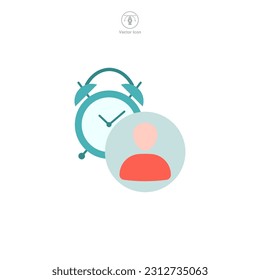 Temporary Worker icon symbol template for graphic and web design collection logo vector illustration