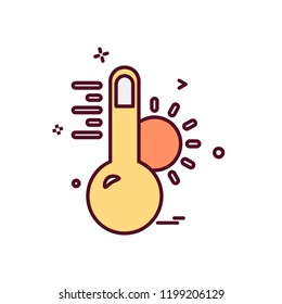 Temprature icon design vector