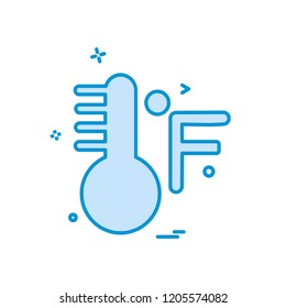 Temprature icon design vector