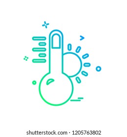 Temprature icon design vector