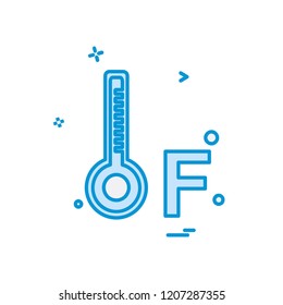 Temprature icon design vector