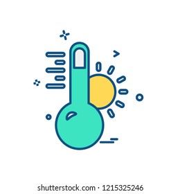 Temprature icon design vector
