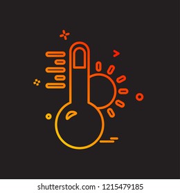 Temprature icon design vector