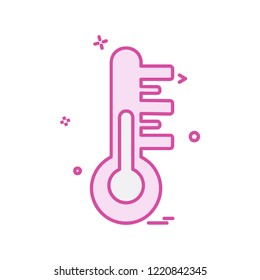 Temprature icon design vector