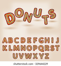 Tempting Typography  Cartoon Comic Art Cola style 3D font alphabet letters with bubbles