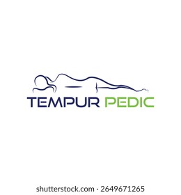 Modelo de vetor de design de logotipo Tempur Pedic