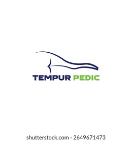 Modelo de vetor de design de logotipo Tempur Pedic
