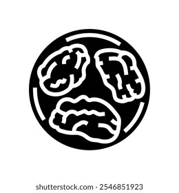 tempura fish glyph icon vector. tempura fish sign. isolated symbol illustration