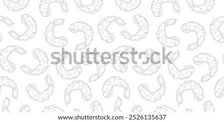 tempura fried shrimp seamless pattern. crispy shrimp tempura pattern background. Tempura Shrimp Pattern Background. fried shrimp pattern.